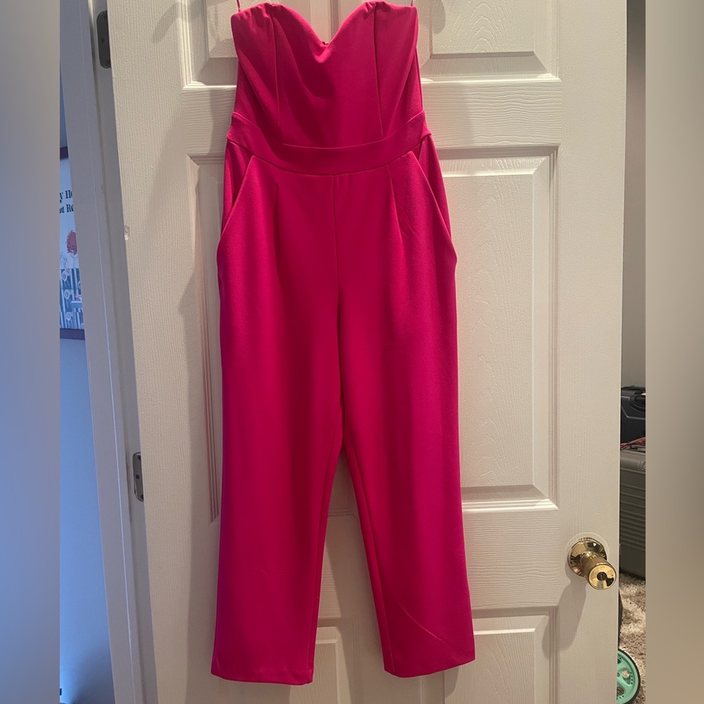 Express hot pink jumpsuit! Size 0 petite!!! LIKE NEW